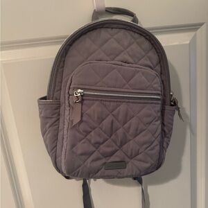 Vera Bradley Quilted Backpack in Gray